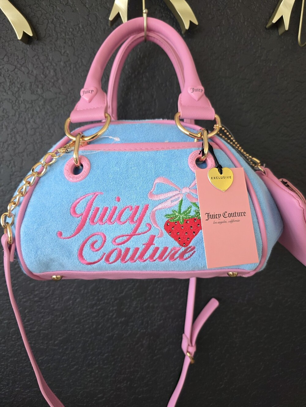 NWT Juicy Couture Retro Strawberry Satchel